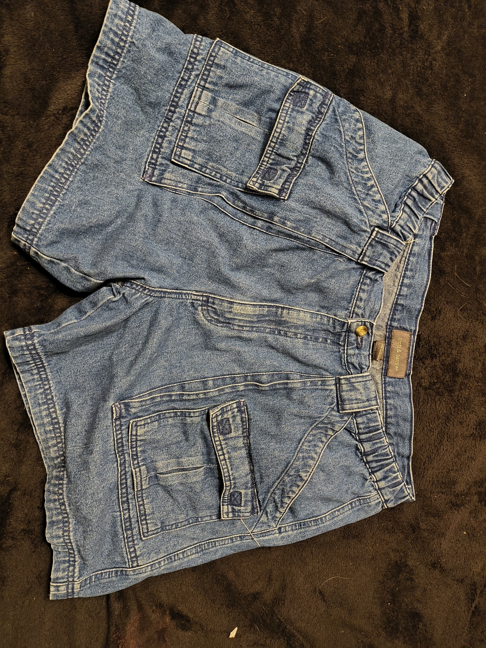 croft & barrow Blue Denim Utility Shorts